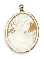 Pendente Mandile 1922 Donna Cammei  in Argento Conchiglia 2MCICM111.15 - 2MCICM111.15